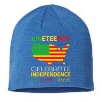 Juneteenth Independence 19 June 1865 Gift Sustainable Beanie