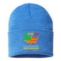 Juneteenth Independence 19 June 1865 Gift Sustainable Knit Beanie