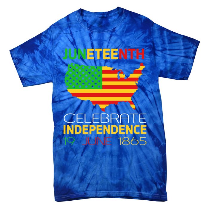 Juneteenth Independence 19 June 1865 Gift Tie-Dye T-Shirt