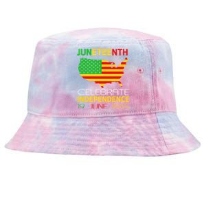 Juneteenth Independence 19 June 1865 Gift Tie-Dyed Bucket Hat