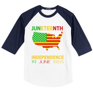 Juneteenth Independence 19 June 1865 Gift Baseball Sleeve Shirt