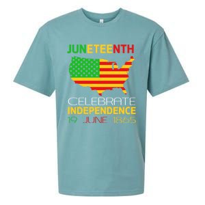 Juneteenth Independence 19 June 1865 Gift Sueded Cloud Jersey T-Shirt