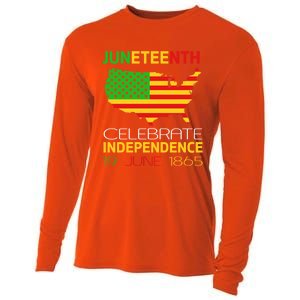 Juneteenth Independence 19 June 1865 Gift Cooling Performance Long Sleeve Crew