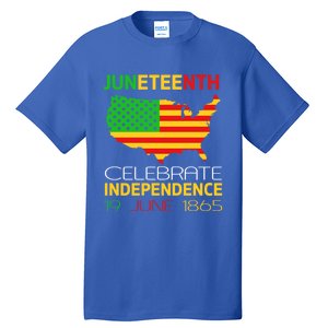 Juneteenth Independence 19 June 1865 Gift Tall T-Shirt