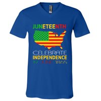 Juneteenth Independence 19 June 1865 Gift V-Neck T-Shirt