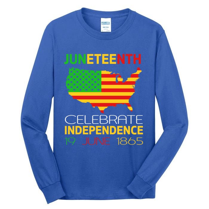 Juneteenth Independence 19 June 1865 Gift Tall Long Sleeve T-Shirt