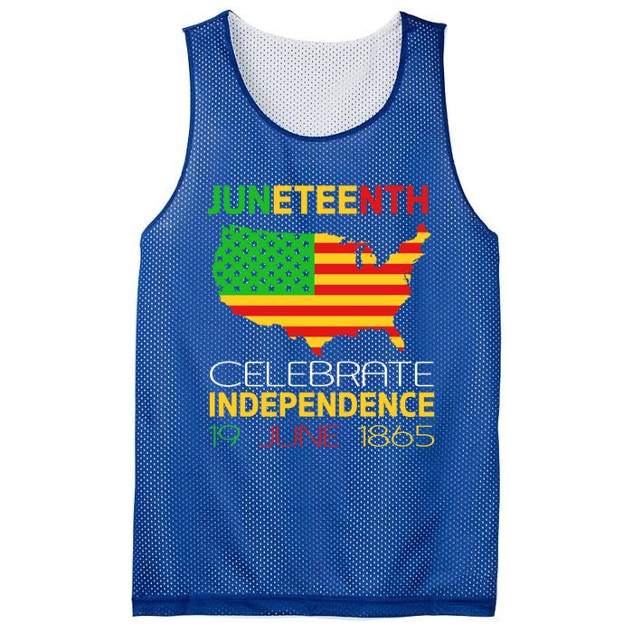 Juneteenth Independence 19 June 1865 Gift Mesh Reversible Basketball Jersey Tank