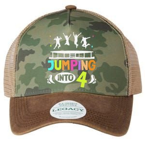 Jumping Into 4 Year Old Birthday Trampoline Jumping Legacy Tie Dye Trucker Hat