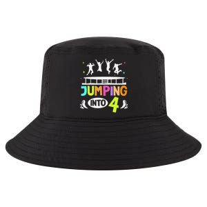 Jumping Into 4 Year Old Birthday Trampoline Jumping Cool Comfort Performance Bucket Hat