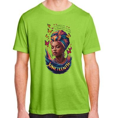 Juneteenth I Am The Storm Poem Black History Month Women Adult ChromaSoft Performance T-Shirt