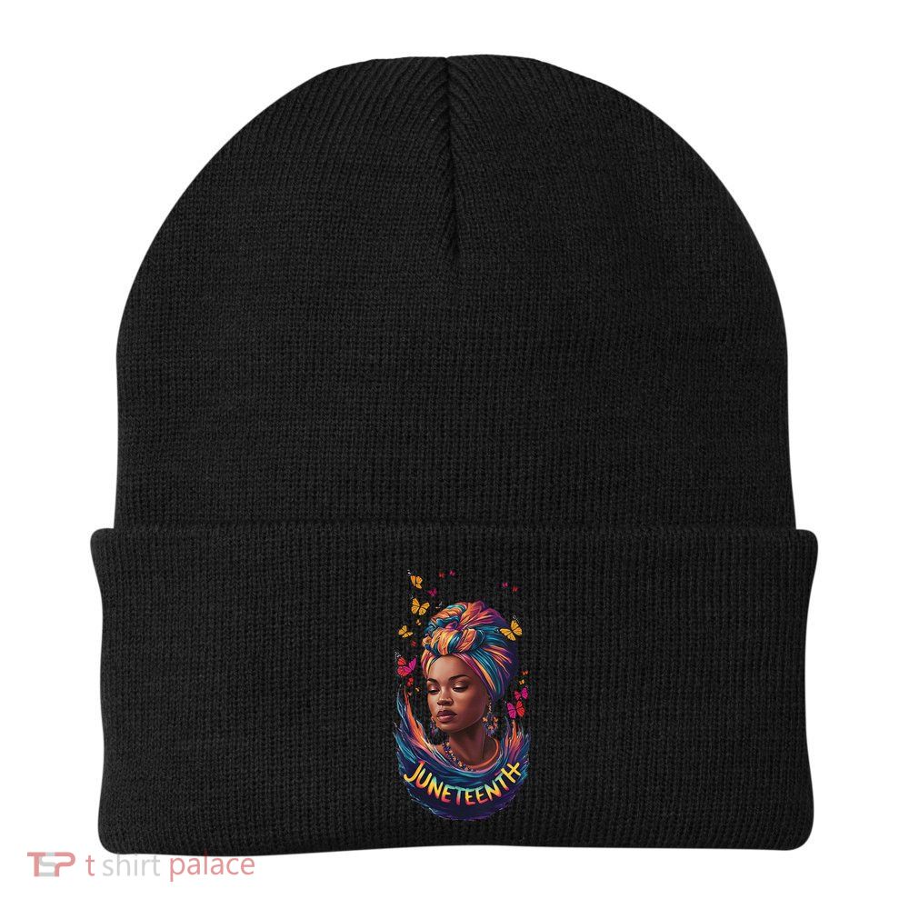 Juneteenth I Am The Storm Poem Black History Month Women Beanie