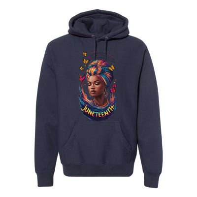 Juneteenth I Am The Storm Poem Black History Month Women Premium Hoodie