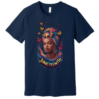 Juneteenth I Am The Storm Poem Black History Month Women Premium T-Shirt