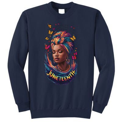 Juneteenth I Am The Storm Poem Black History Month Women Tall Sweatshirt