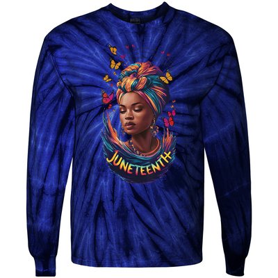 Juneteenth I Am The Storm Poem Black History Month Women Tie-Dye Long Sleeve Shirt