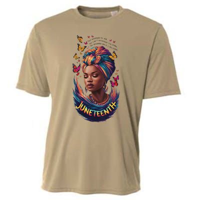 Juneteenth I Am The Storm Poem Black History Month Women Cooling Performance Crew T-Shirt