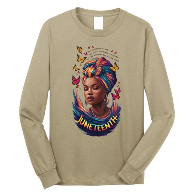 Juneteenth I Am The Storm Poem Black History Month Women Long Sleeve Shirt