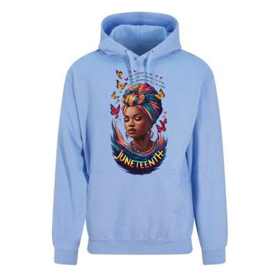 Juneteenth I Am The Storm Poem Black History Month Women Unisex Surf Hoodie