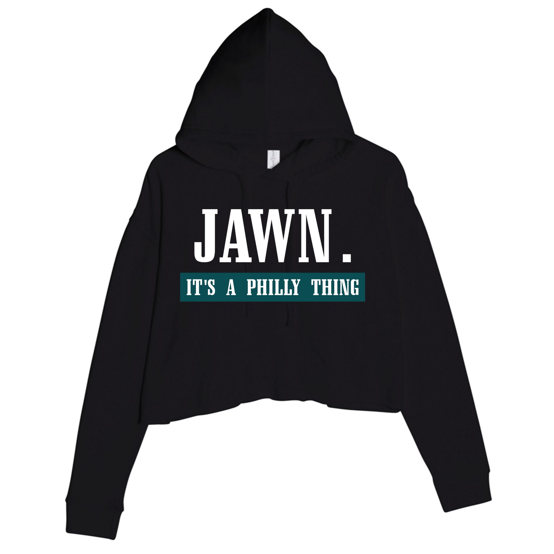 Jawn Its A Philly Thing Philadelphia Slang Crop Fleece Hoodie