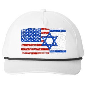 Jewish Israeli American Jew Flag Israel America USA  Snapback Five-Panel Rope Hat