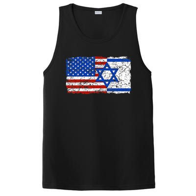 Jewish Israeli American Jew Flag Israel America USA  PosiCharge Competitor Tank