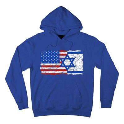 Jewish Israeli American Jew Flag Israel America USA  Hoodie