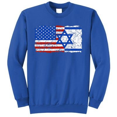 Jewish Israeli American Jew Flag Israel America USA  Sweatshirt