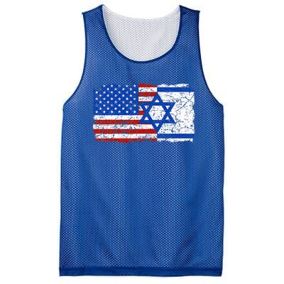 Jewish Israeli American Jew Flag Israel America USA  Mesh Reversible Basketball Jersey Tank