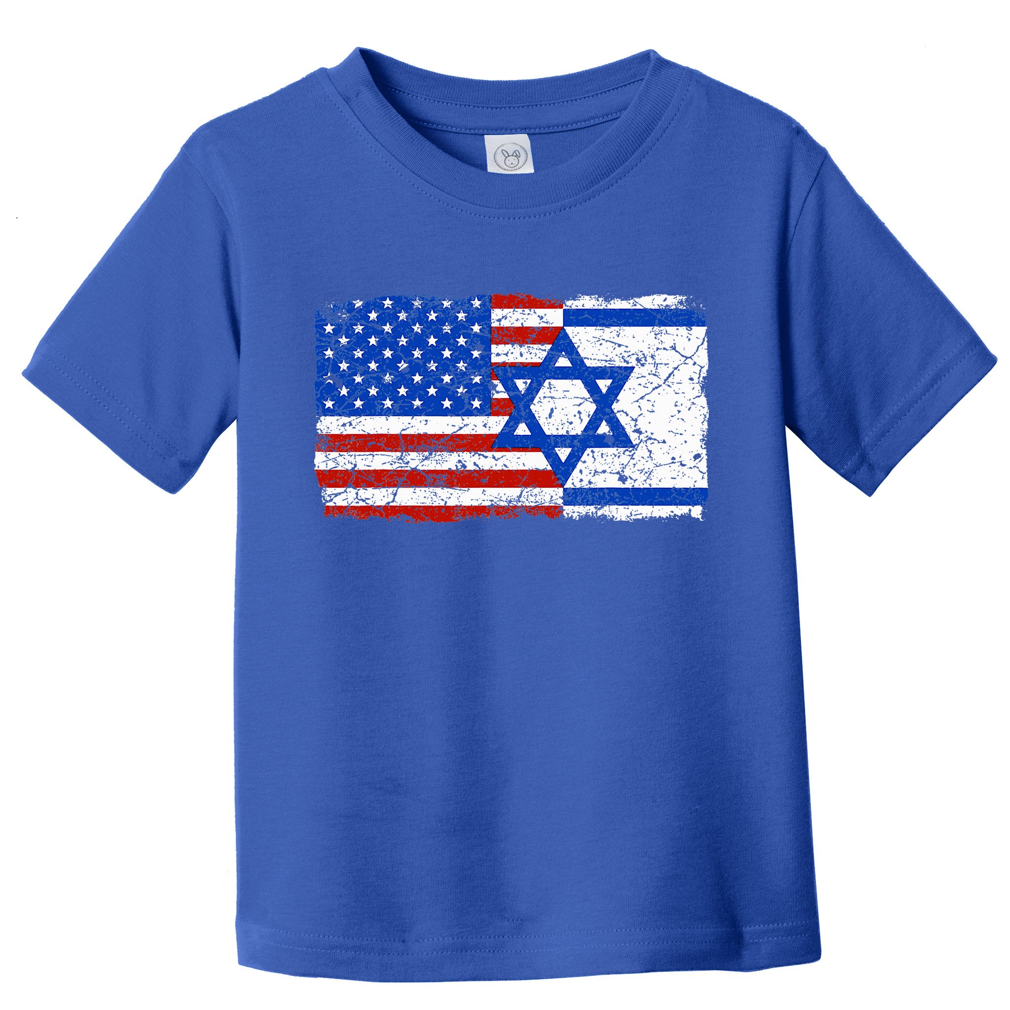 Jewish Israeli American Jew Flag Israel America USA  Toddler T-Shirt