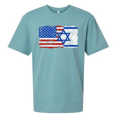 Jewish Israeli American Jew Flag Israel America USA  Sueded Cloud Jersey T-Shirt