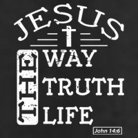 Jesus I Am The Way The Truth And The Life John 14:6 Gift 7 Panel Mesh Trucker Snapback Hat
