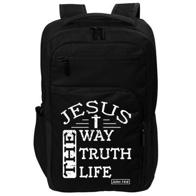 Jesus I Am The Way The Truth And The Life John 14:6 Gift Impact Tech Backpack