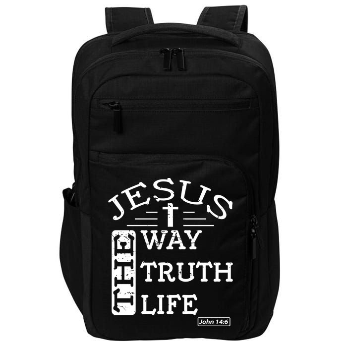 Jesus I Am The Way The Truth And The Life John 14:6 Gift Impact Tech Backpack