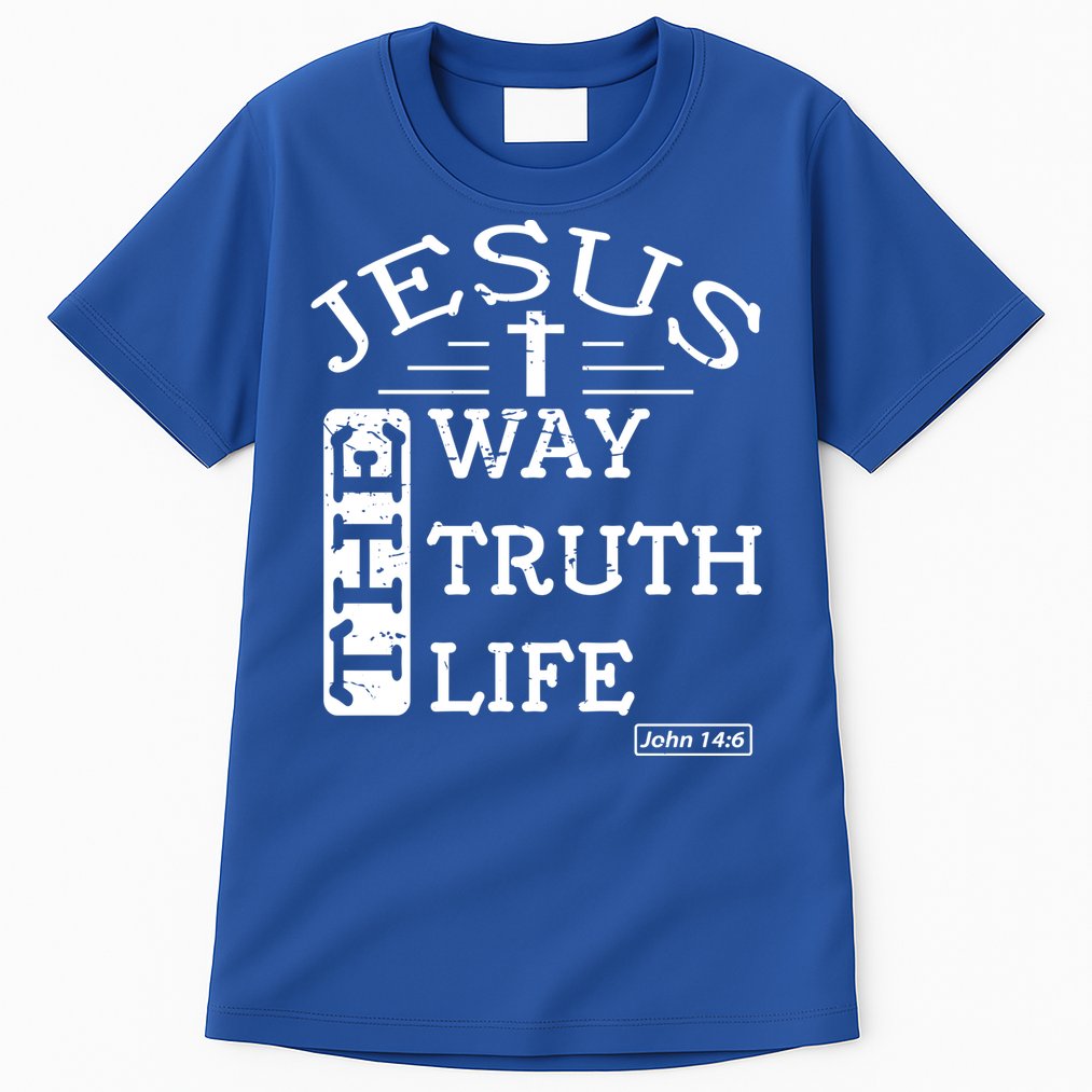 Jesus I Am The Way The Truth And The Life John 14:6 Gift Tall T-Shirt