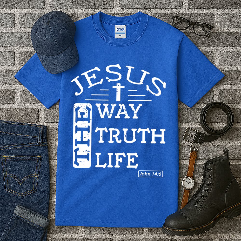 Jesus I Am The Way The Truth And The Life John 14:6 Gift Tall T-Shirt