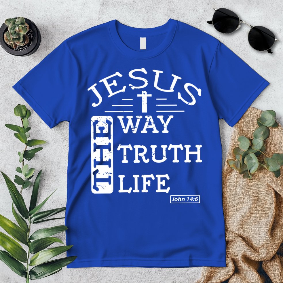 Jesus I Am The Way The Truth And The Life John 14:6 Gift Premium T-Shirt