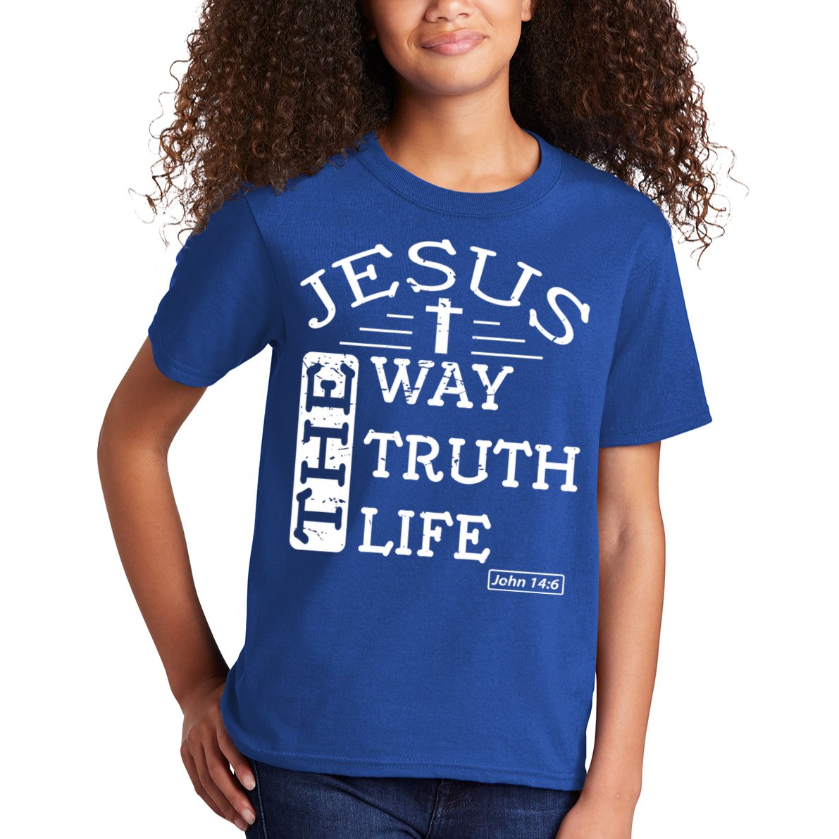 Jesus I Am The Way The Truth And The Life John 14:6 Gift Kids T-Shirt