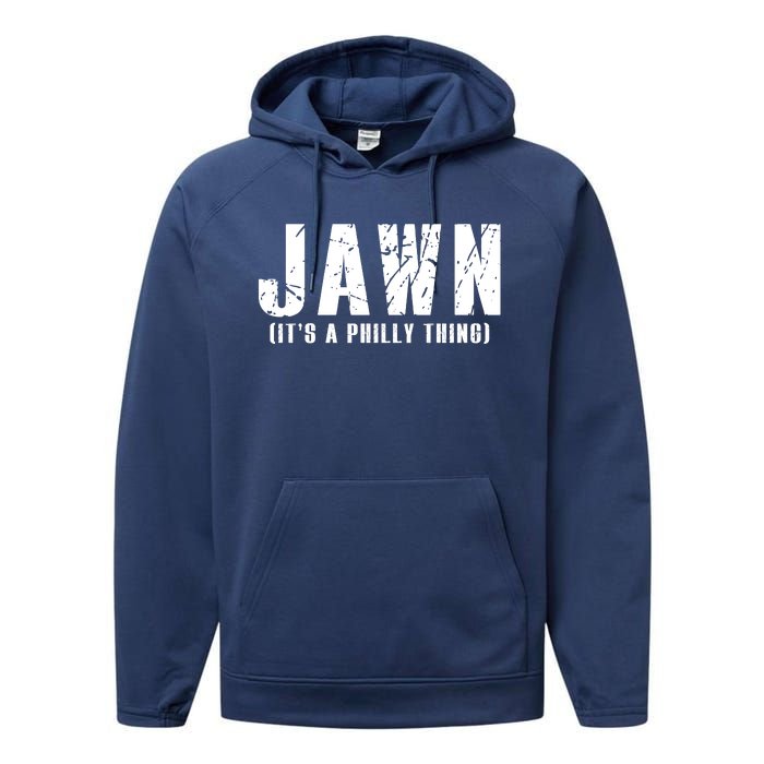 Jawn It's A Philly Thing Philadelphia Fan Pride Performance Fleece Hoodie