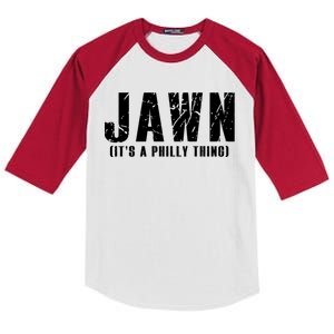 Jawn It's A Philly Thing Philadelphia Fan Pride Kids Colorblock Raglan Jersey