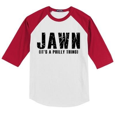 Jawn It's A Philly Thing Philadelphia Fan Pride Kids Colorblock Raglan Jersey