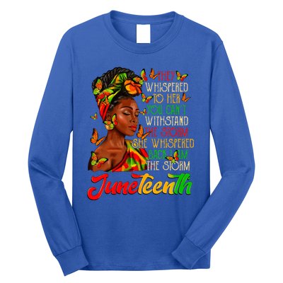 Juneteenth I Am The Storm Black Women Black History Month Long Sleeve Shirt