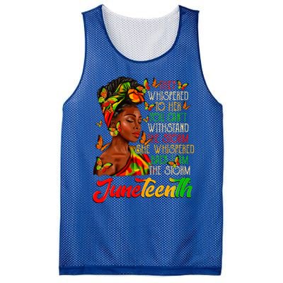 Juneteenth I Am The Storm Black Women Black History Month Mesh Reversible Basketball Jersey Tank