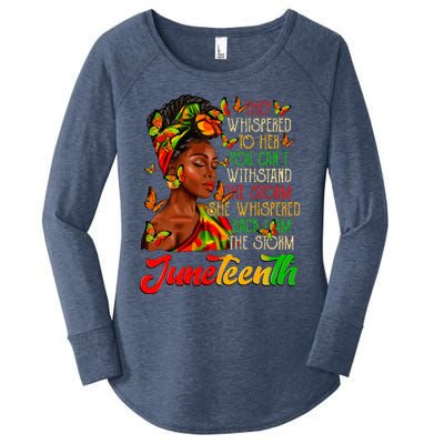 Juneteenth I Am The Storm Black Women Black History Month Women's Perfect Tri Tunic Long Sleeve Shirt