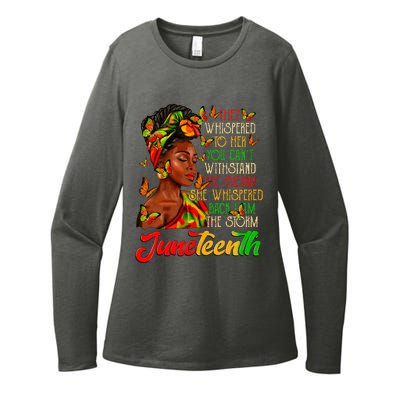 Juneteenth I Am The Storm Black Women Black History Month Womens CVC Long Sleeve Shirt