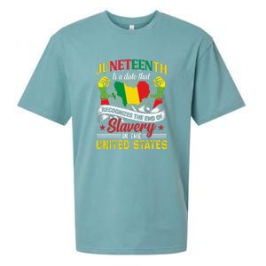 Juneteenth Is A Date That Recognizes The End Of Slavery Gift Free Ish Sueded Cloud Jersey T-Shirt