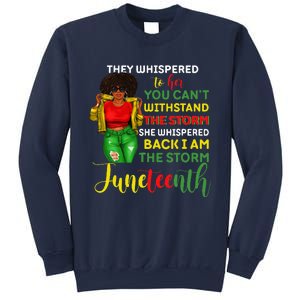 Juneteenth I Am The Storm Black Women Black History Month Sweatshirt