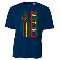 Juneteenth In A Flag For Black History Day June 19th 1865 Cooling Performance Crew T-Shirt