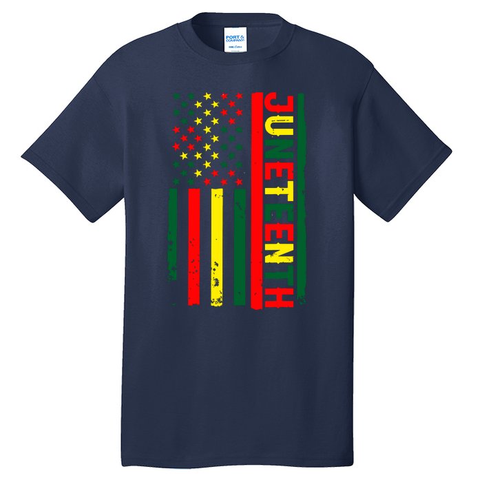 Juneteenth In A Flag For Black History Day June 19th 1865 Tall T-Shirt