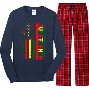 Juneteenth In A Flag For Black History Day June 19th 1865 Long Sleeve Pajama Set