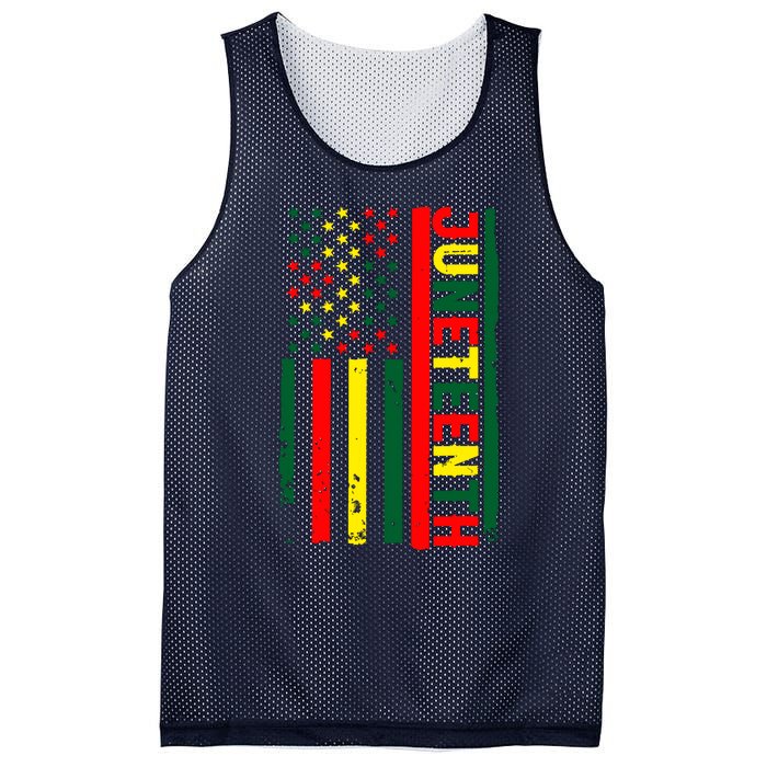 Juneteenth In A Flag For Black History Day June 19th 1865 Mesh Reversible Basketball Jersey Tank